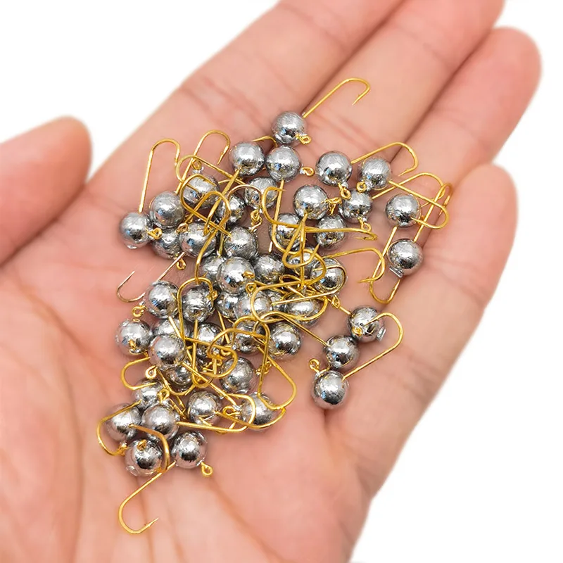 OUTKIT 10pcs Mini Jig Head Hoo - مراجعة Fishing Hook Barbless وسعره