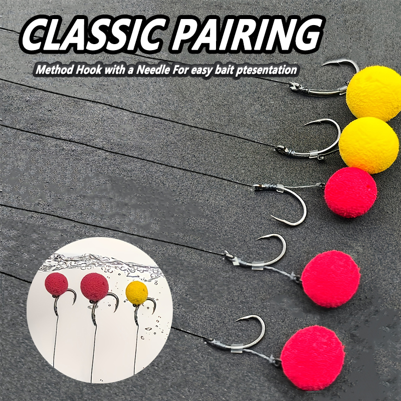 Carp Fishing Rigs Pre Tied, Me - مراجعة Fishing Hook Barbless وسعره