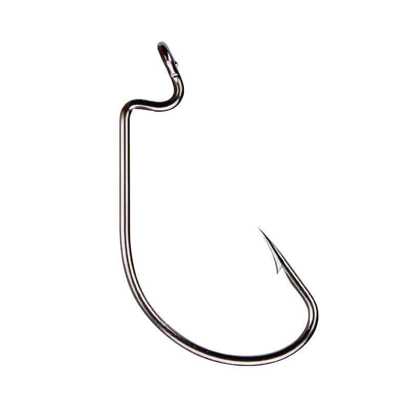 50pcs Wide Worm Hook Carbon St - مراجعة Fishing Hook Barbless وسعره