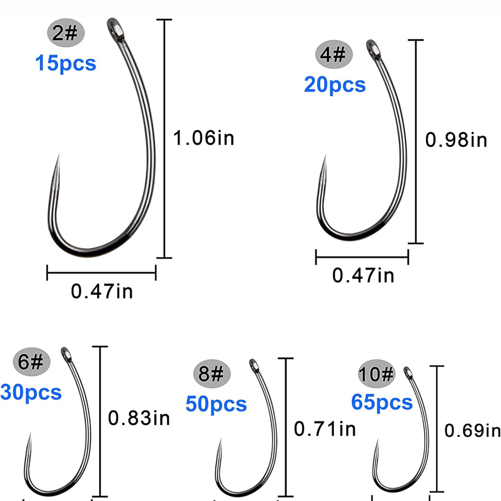 180PCS Barbless Fishing Hooks  - مراجعة Fishing Hook Barbless وسعره