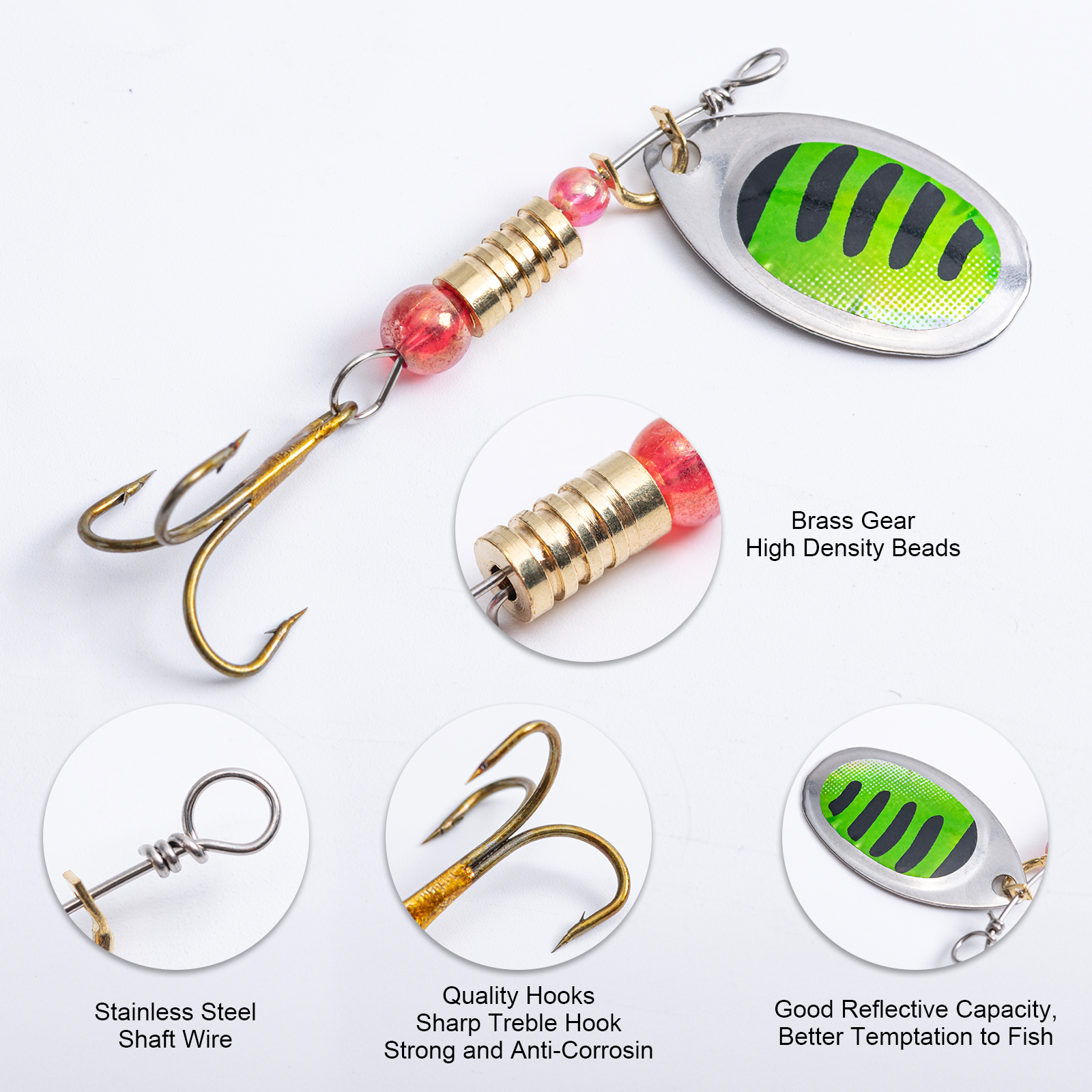 Goture Durable Metal Fishing L - مراجعة Fishing Hook Treble وسعره