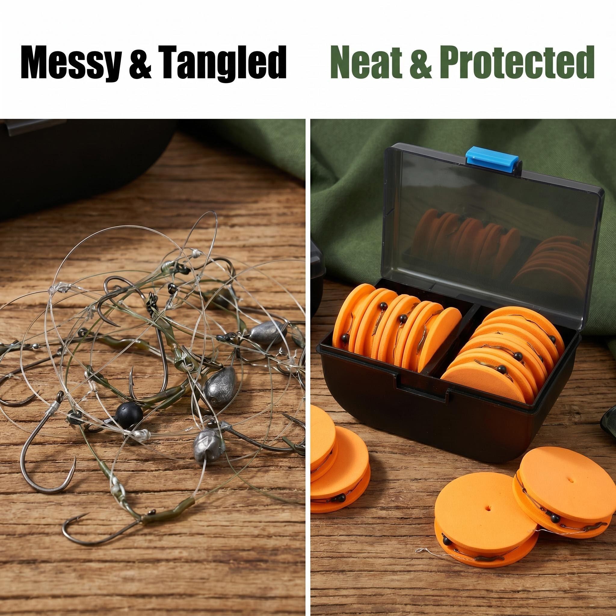 Hirisi 10pcs EVA Foam Fishing  - مراجعة Fishing Hook Box وسعره