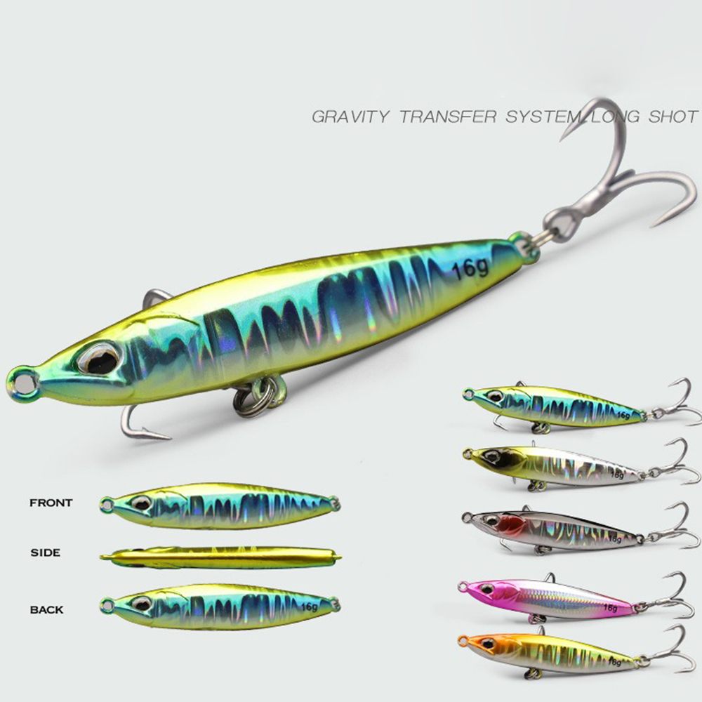 Jig Fishing Lures Metal Jiggin - مراجعة Fishing Hook Treble وسعره