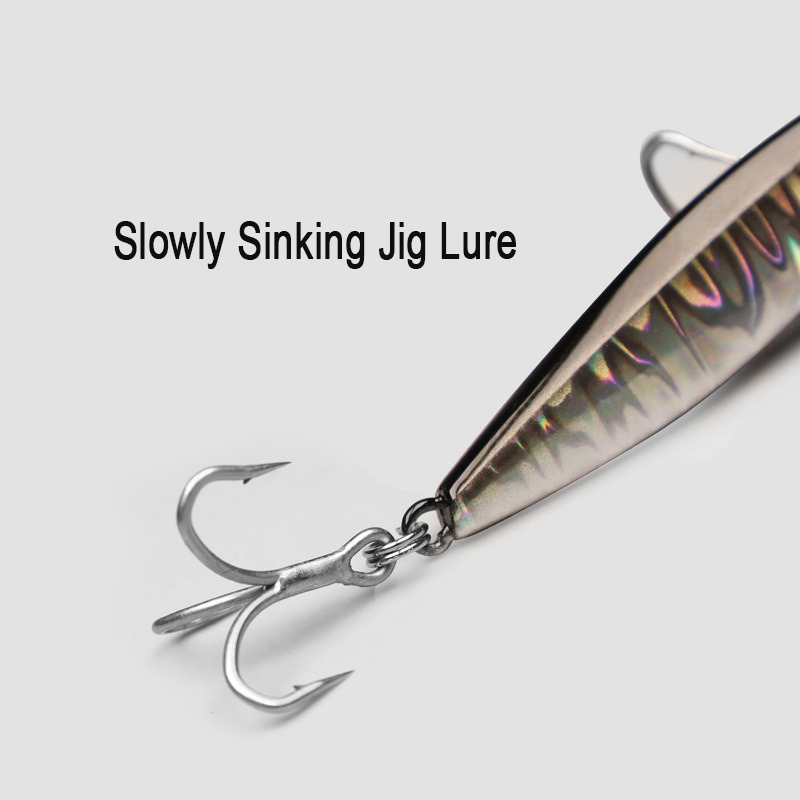 Jig Fishing Lures Metal Jiggin - مراجعة Fishing Hook Treble وسعره