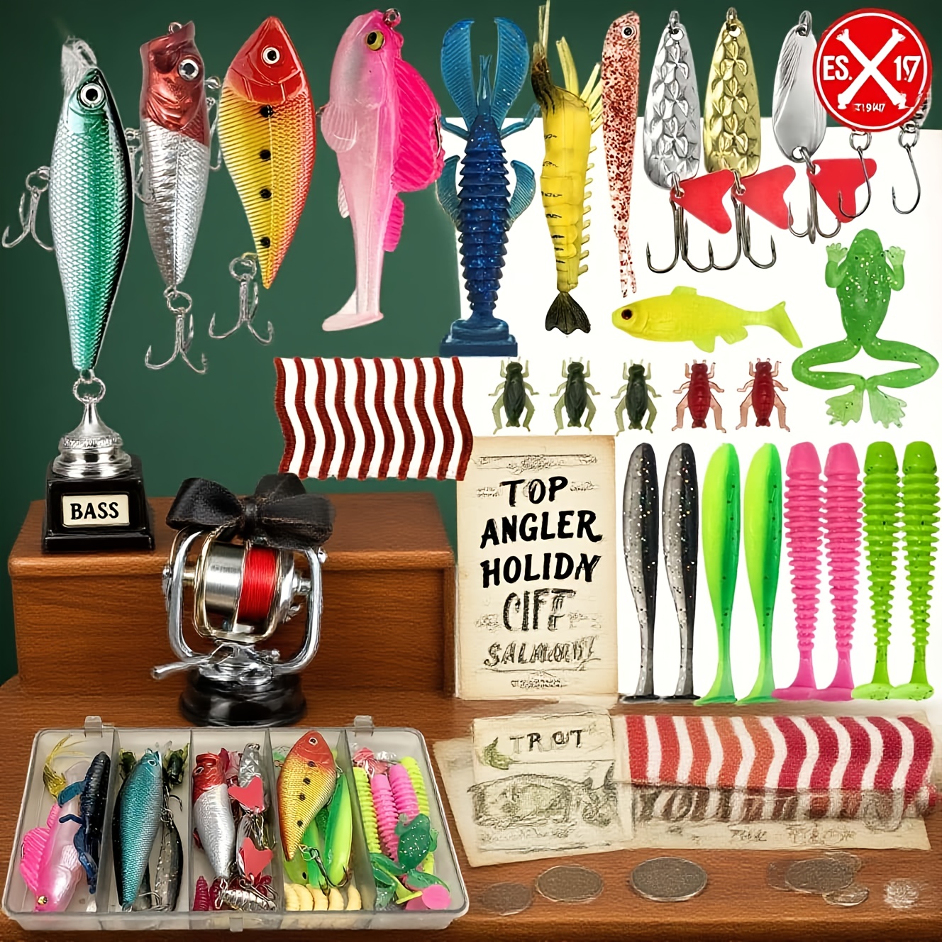 133Pcs Premium Fishing Lures T - مراجعة Fishing Hook Box وسعره
