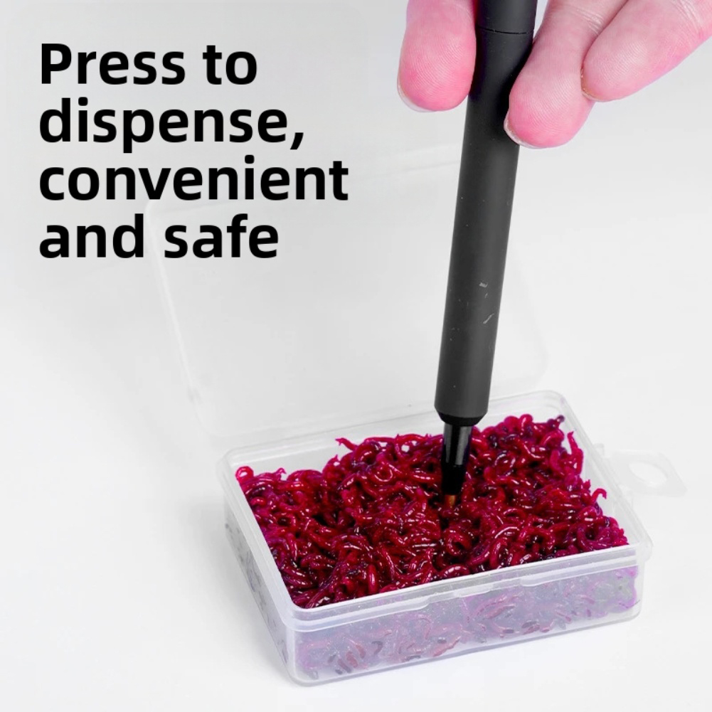 Red worm baiting device for fi - مراجعة Fishing Hook Size وسعره
