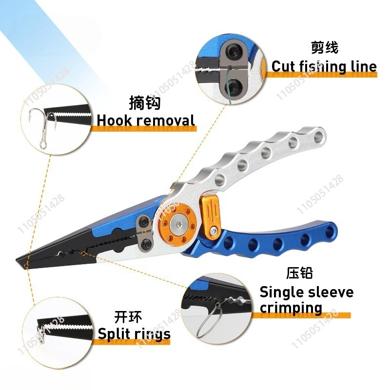 Aluminum Fishing Tackle Pliers - مراجعة Fishing Hook Remover وسعره