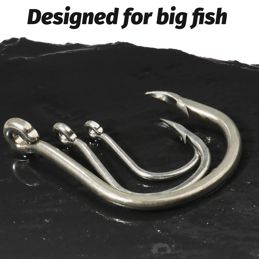 10PCS Big Fish Hook 1/0-7/0 Su - مراجعة Fishing Hook Circle وسعره