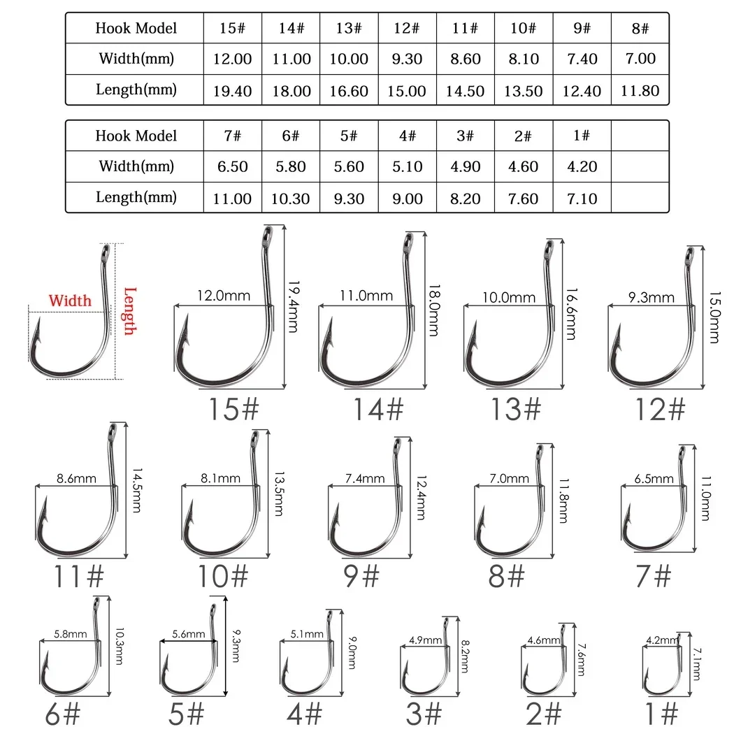 100pcs/ Box Japan Izu Fish Hoo - مراجعة Fishing Hook Size وسعره