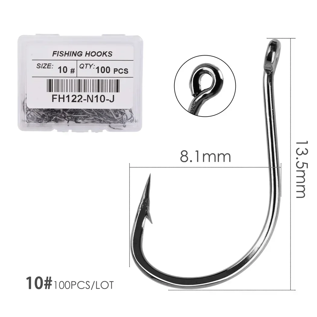 100pcs/ Box Japan Izu Fish Hoo - مراجعة Fishing Hook Size وسعره