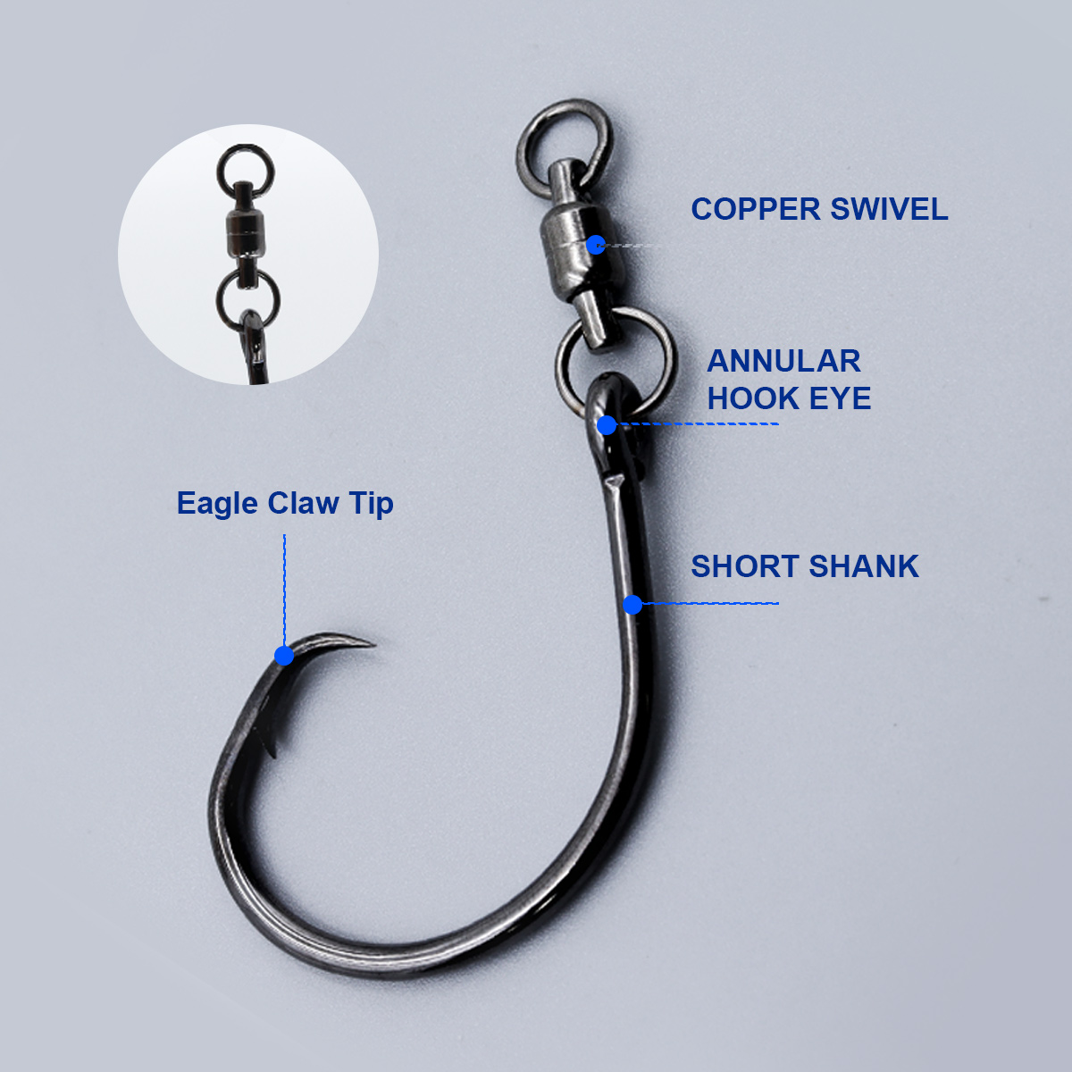 ZYZHE 3pcs/Bag Circle Hooks Wi - مراجعة Fishing Hook Barbless وسعره