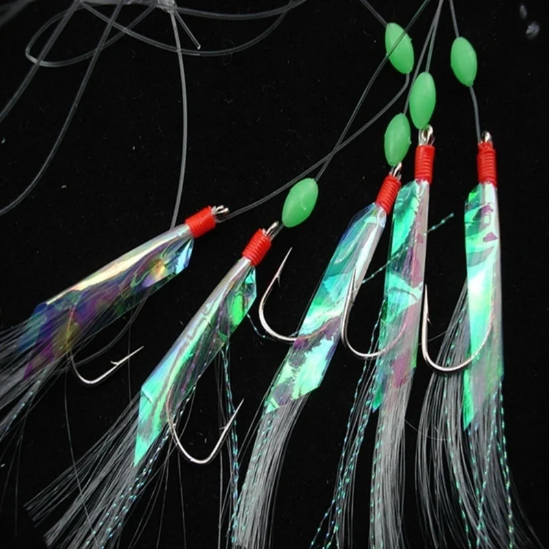 5 Pcs/Set Multi-Color Soft Sil - مراجعة Fishing Hook Assortment وسعره